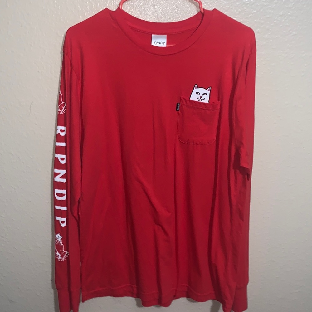 RipNDip: Red Long Sleeve: